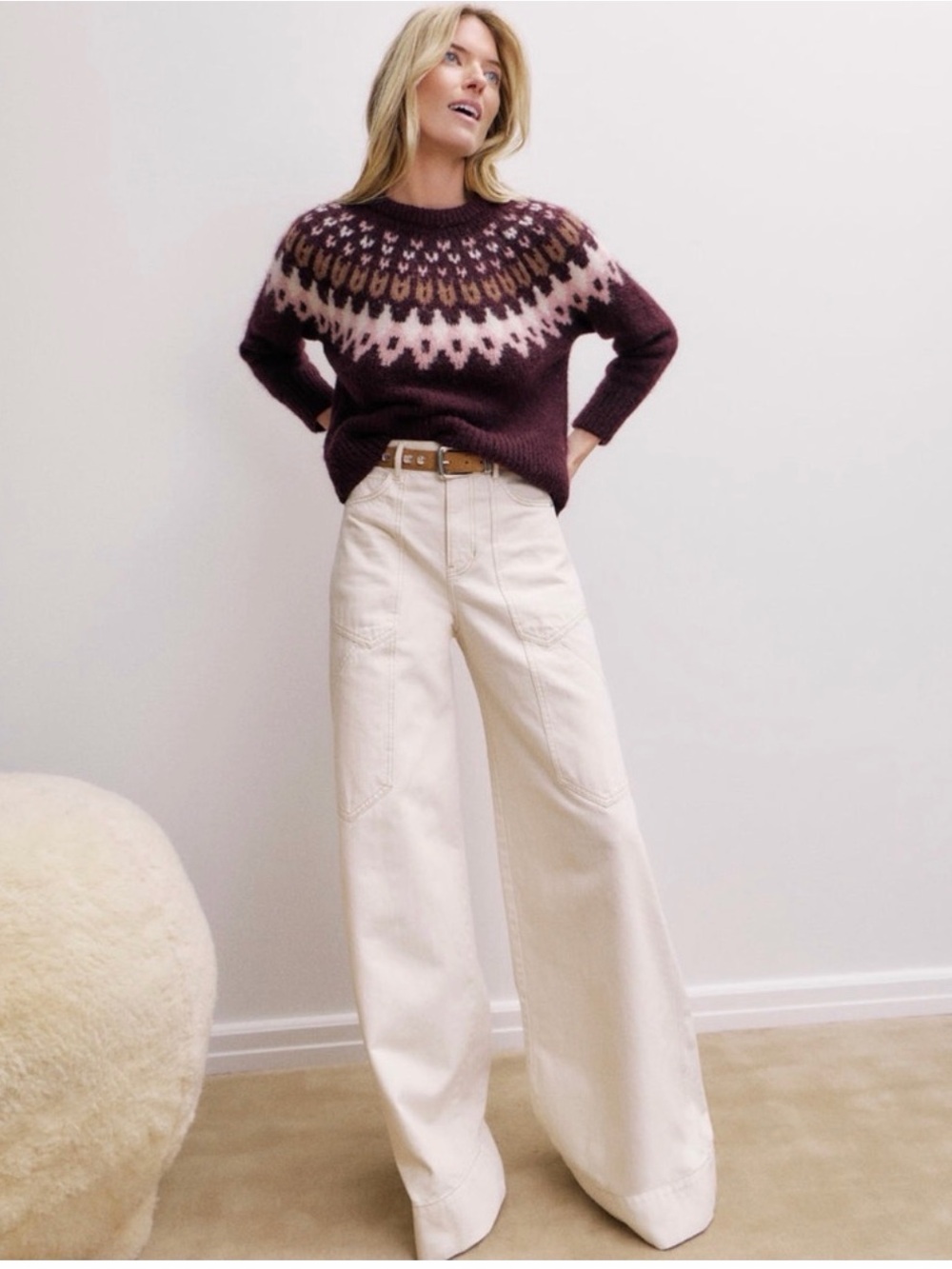 NWT Veronica Beard Fairisle sweater